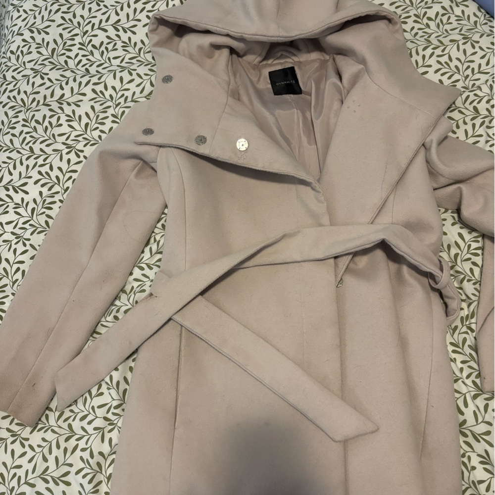 Dynamite Women's Trench Coat in Light Pink